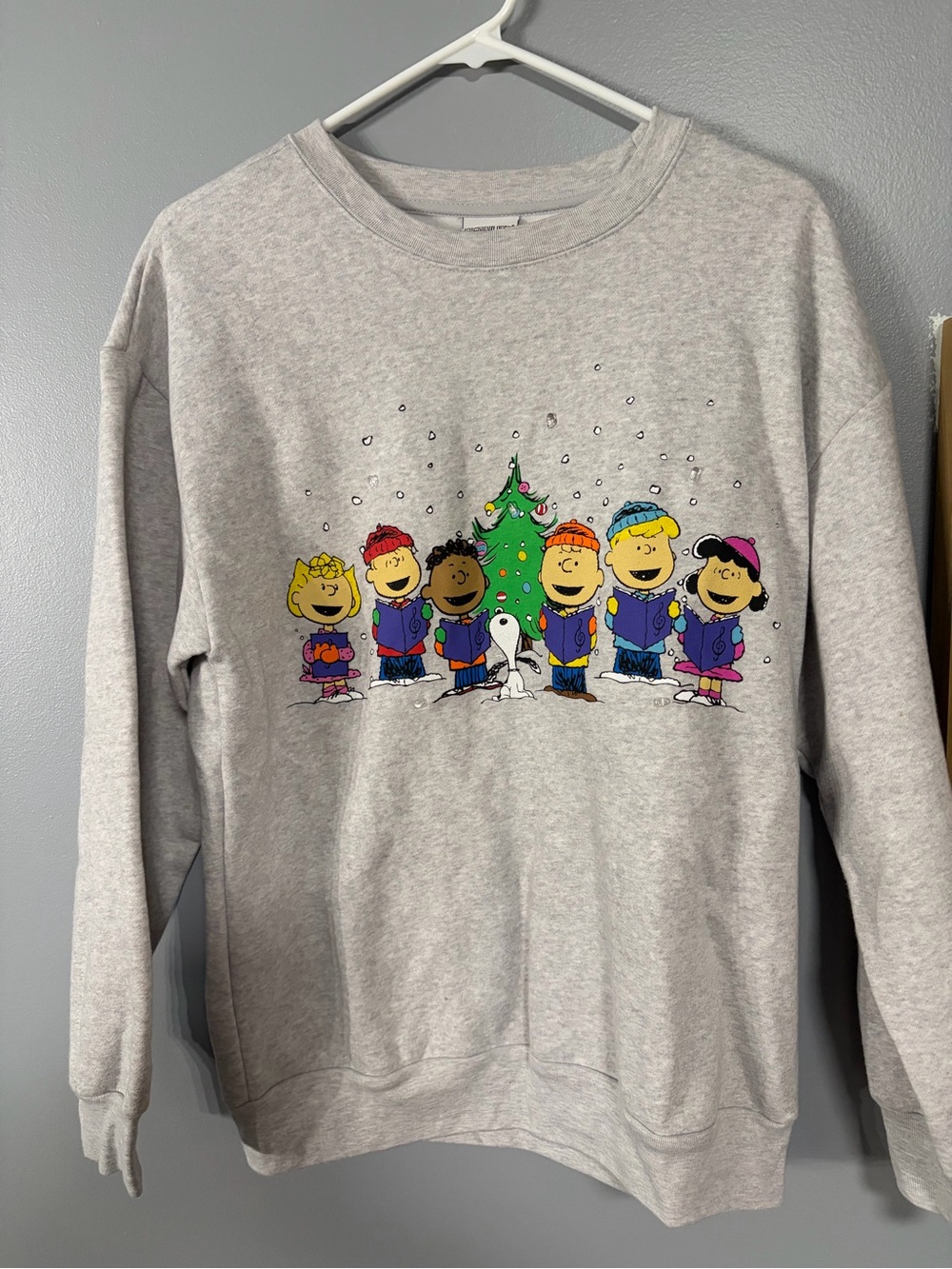 Peanuts Light Up Christmas Crewneck Sweatshirt -Snoopy